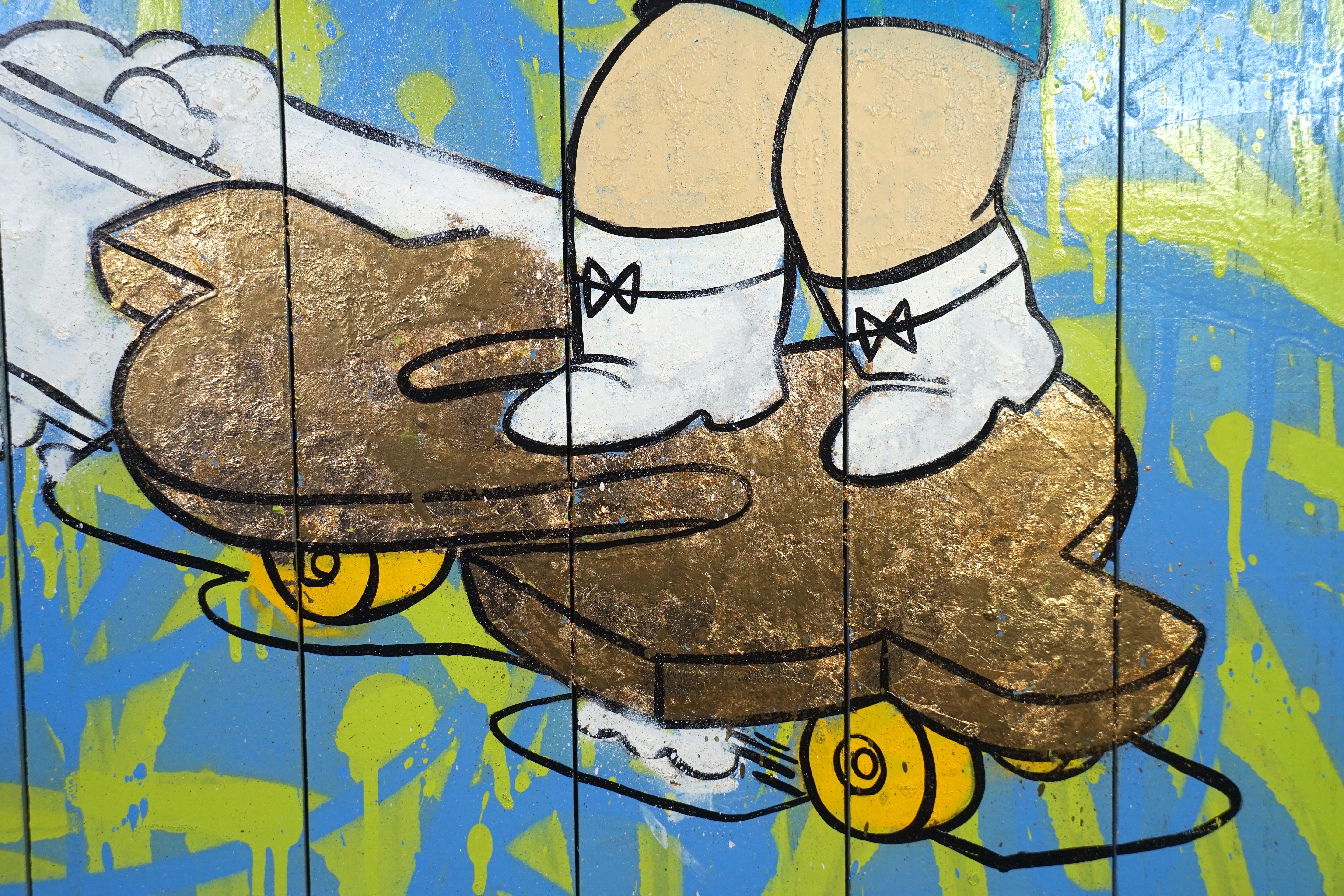 Richie Rich skateboarding "Dollar Sign Skateboard"