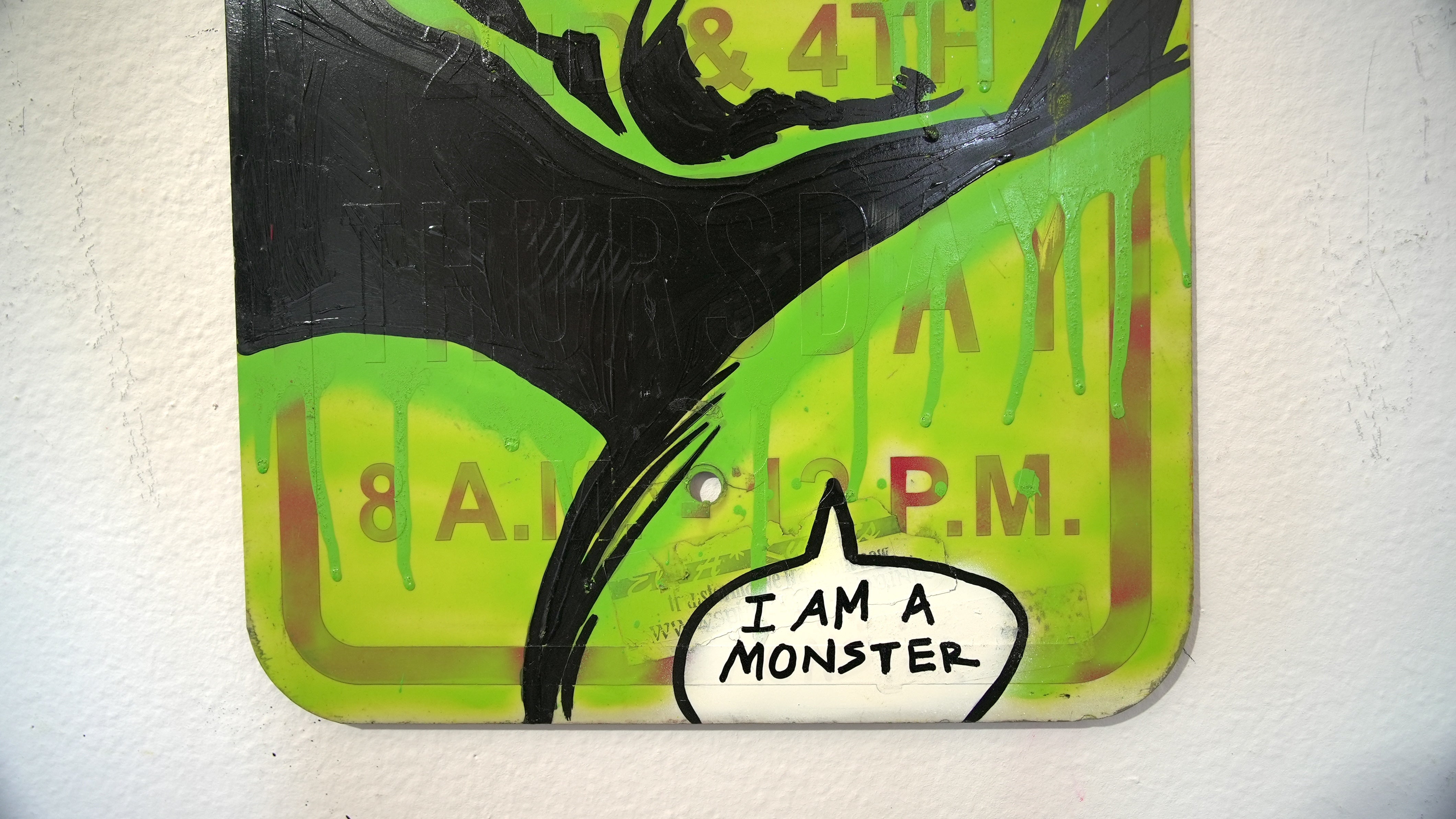 Hulk "Not Who I Wanted to Be – Hulk's Inner Conflict on a Street Sign"