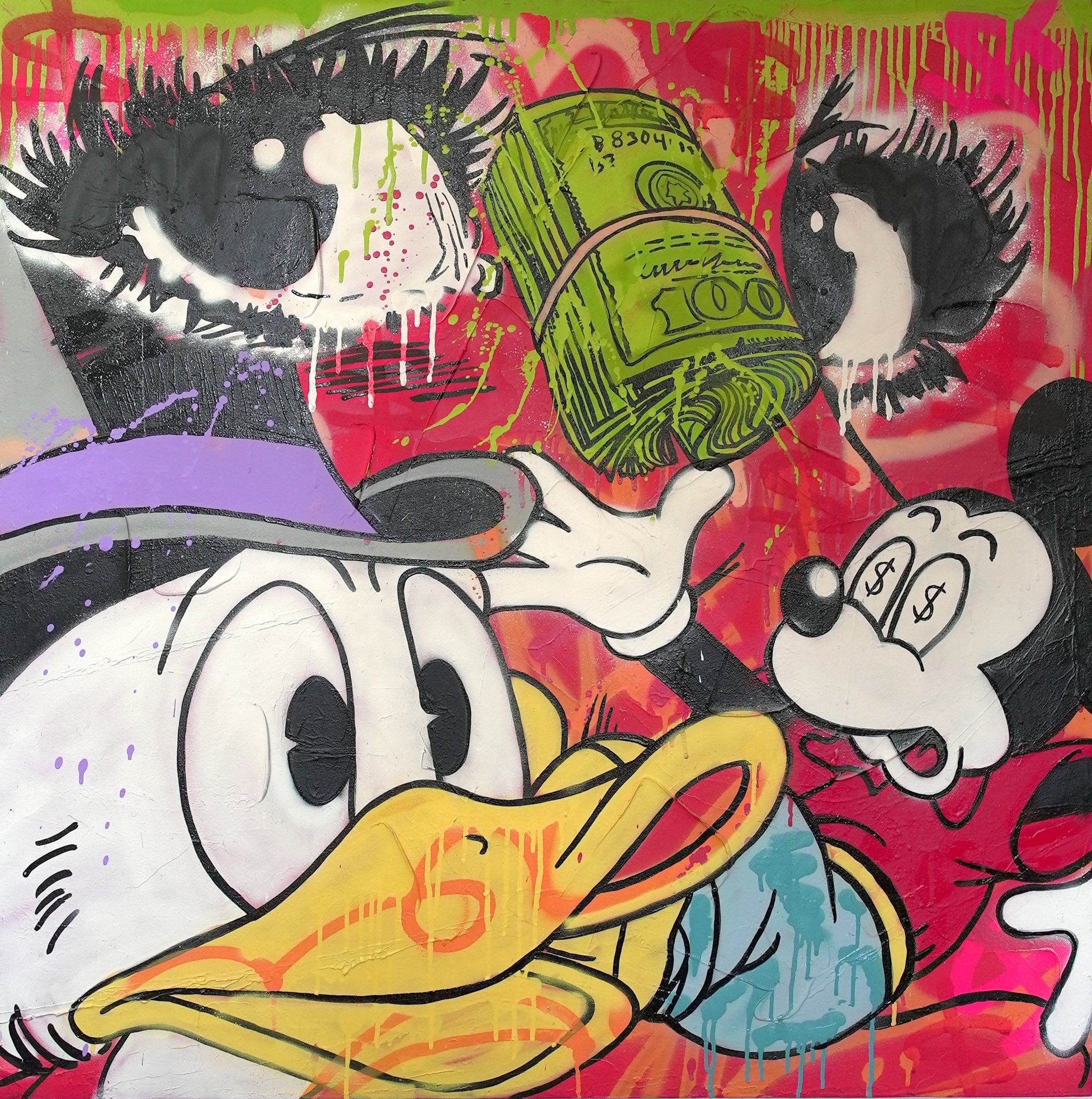 Pop Art Therapy Piece - "Road to Riches: Obsession in Color”