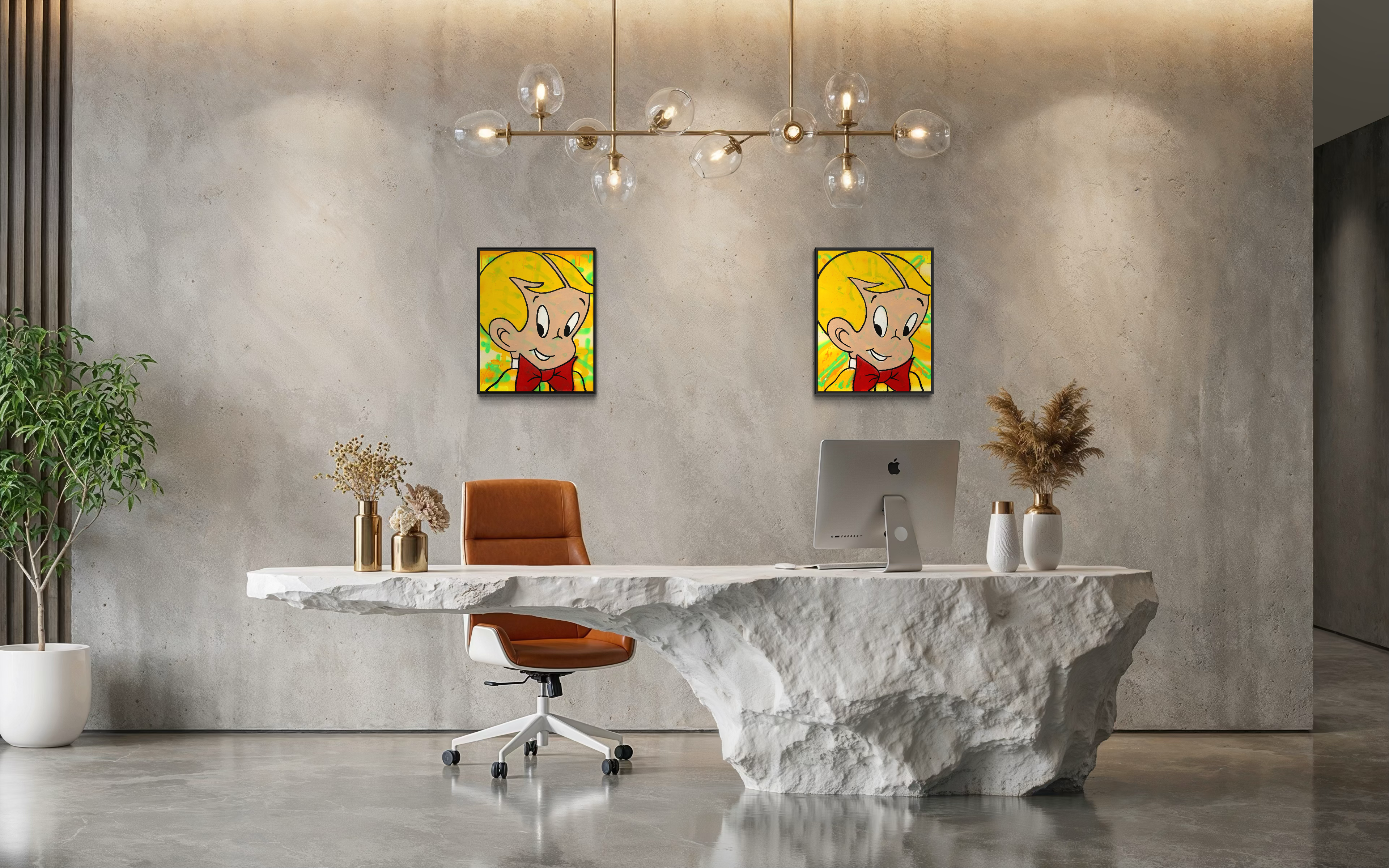 Richie Rich "Golden Boys" (two set of paintings)