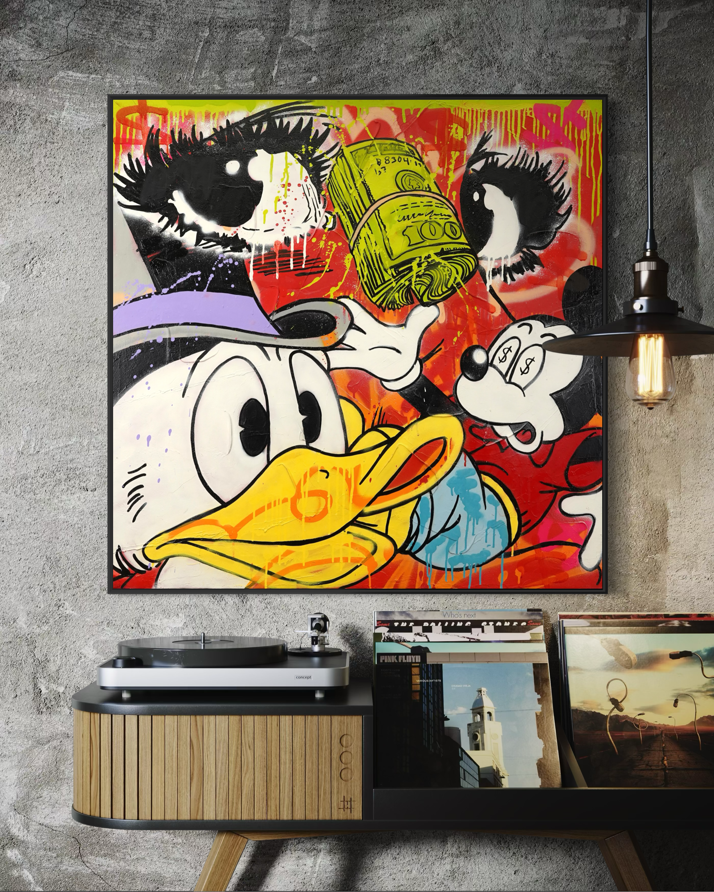 Pop Art Therapy Piece - "Road to Riches: Obsession in Color”