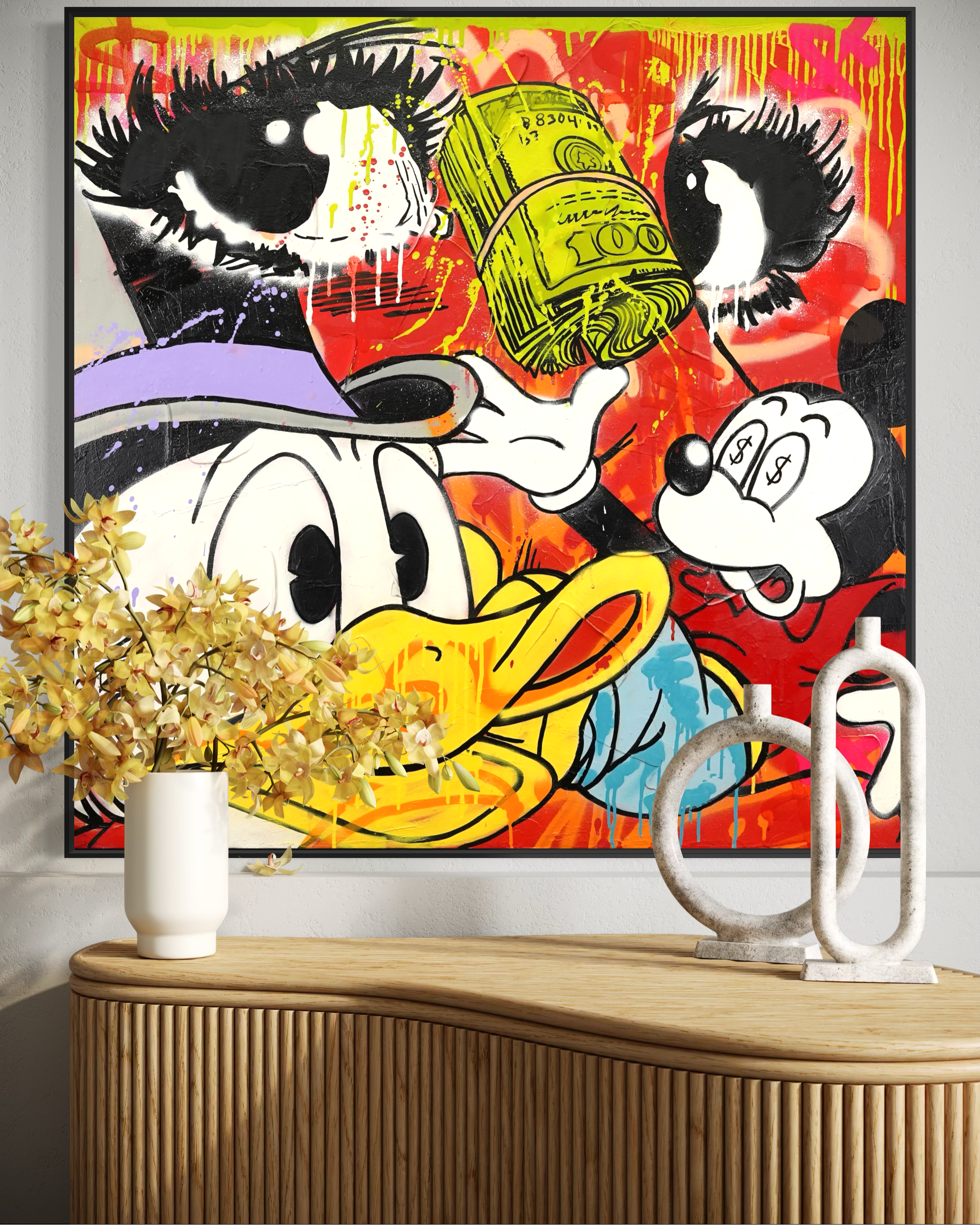 Pop Art Therapy Piece - "Road to Riches: Obsession in Color”