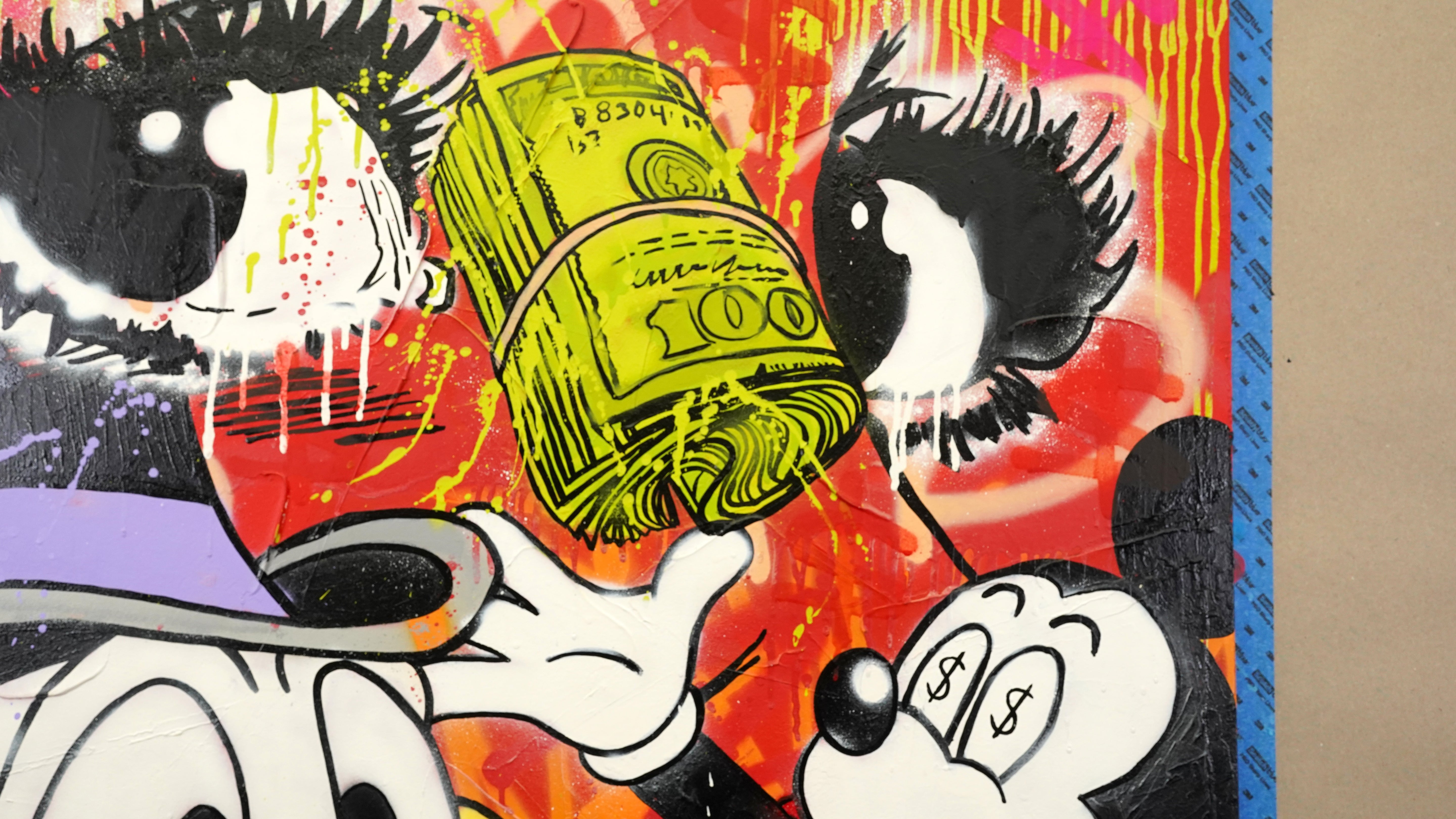 Pop Art Therapy Piece - "Road to Riches: Obsession in Color”