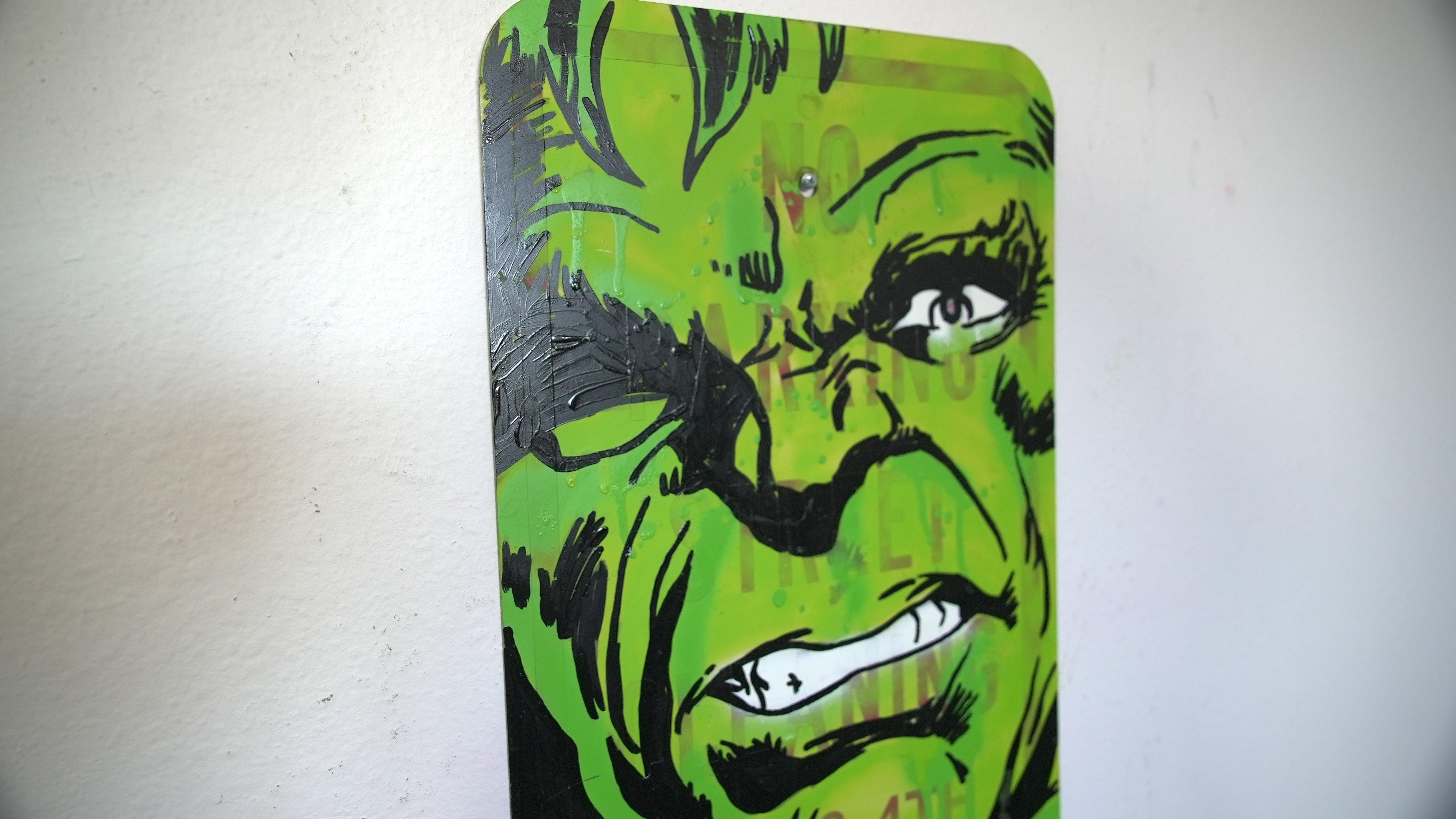 Hulk "Not Who I Wanted to Be – Hulk's Inner Conflict on a Street Sign"