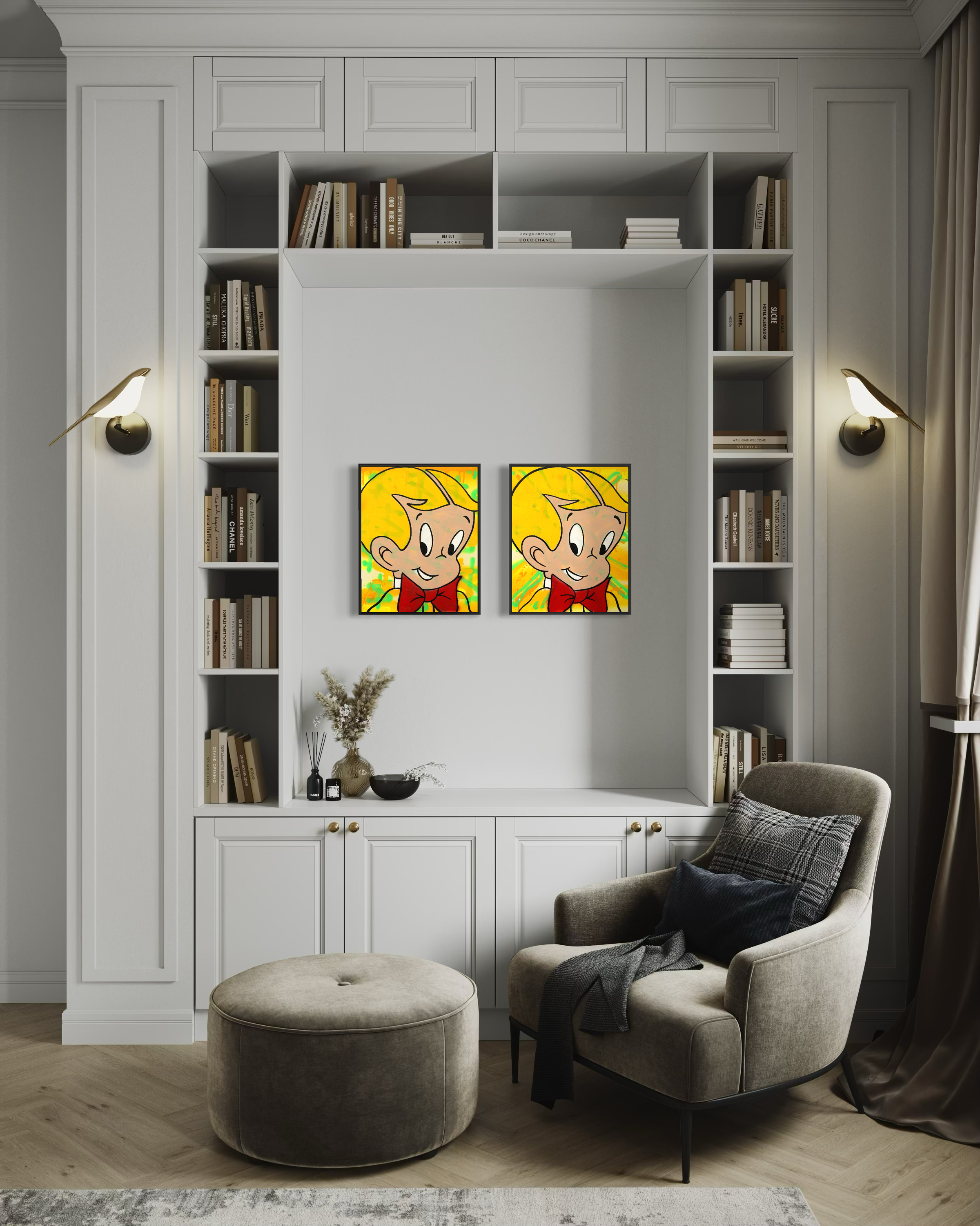 Richie Rich "Golden Boys" (two set of paintings)