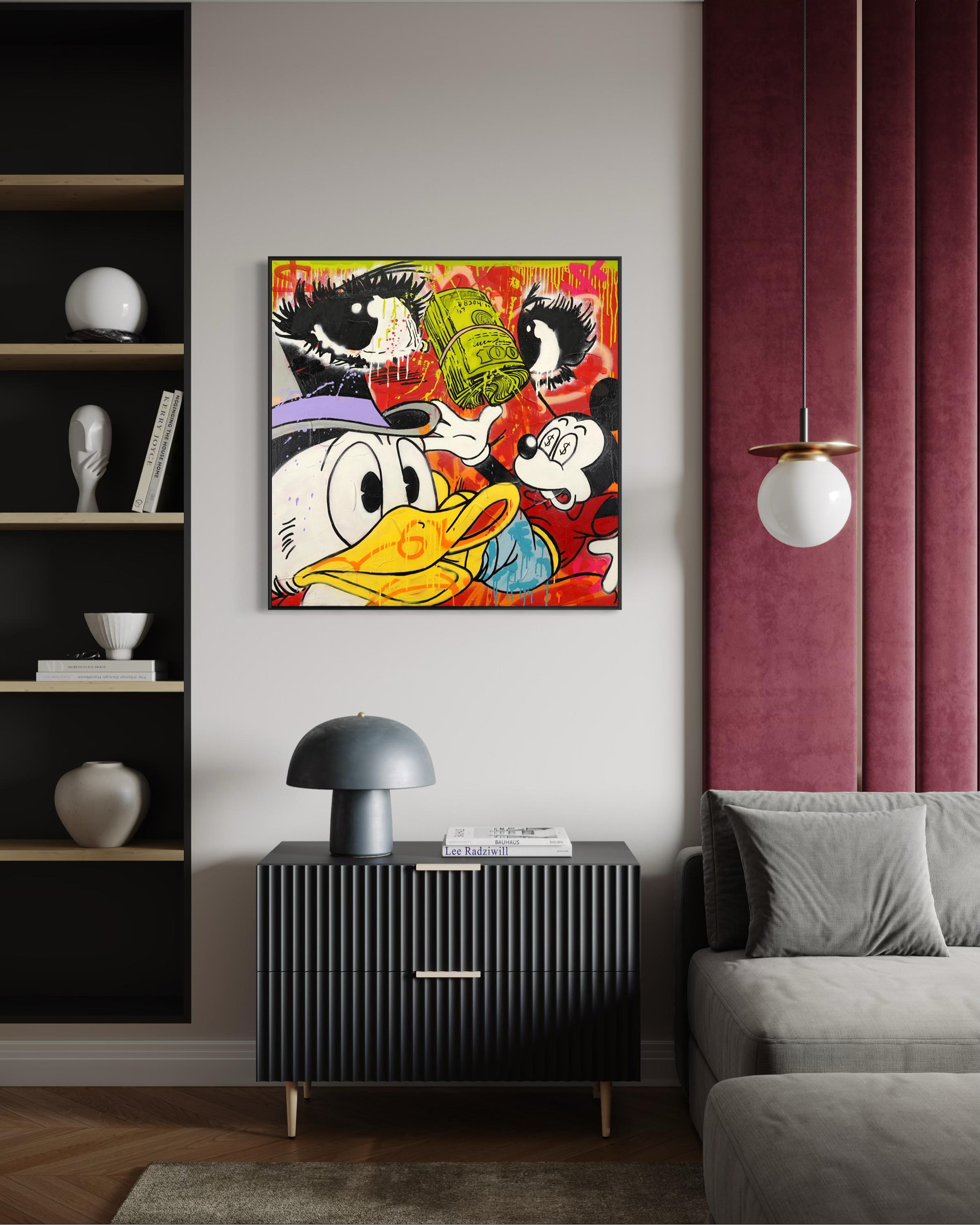 Pop Art Therapy Piece - "Road to Riches: Obsession in Color”