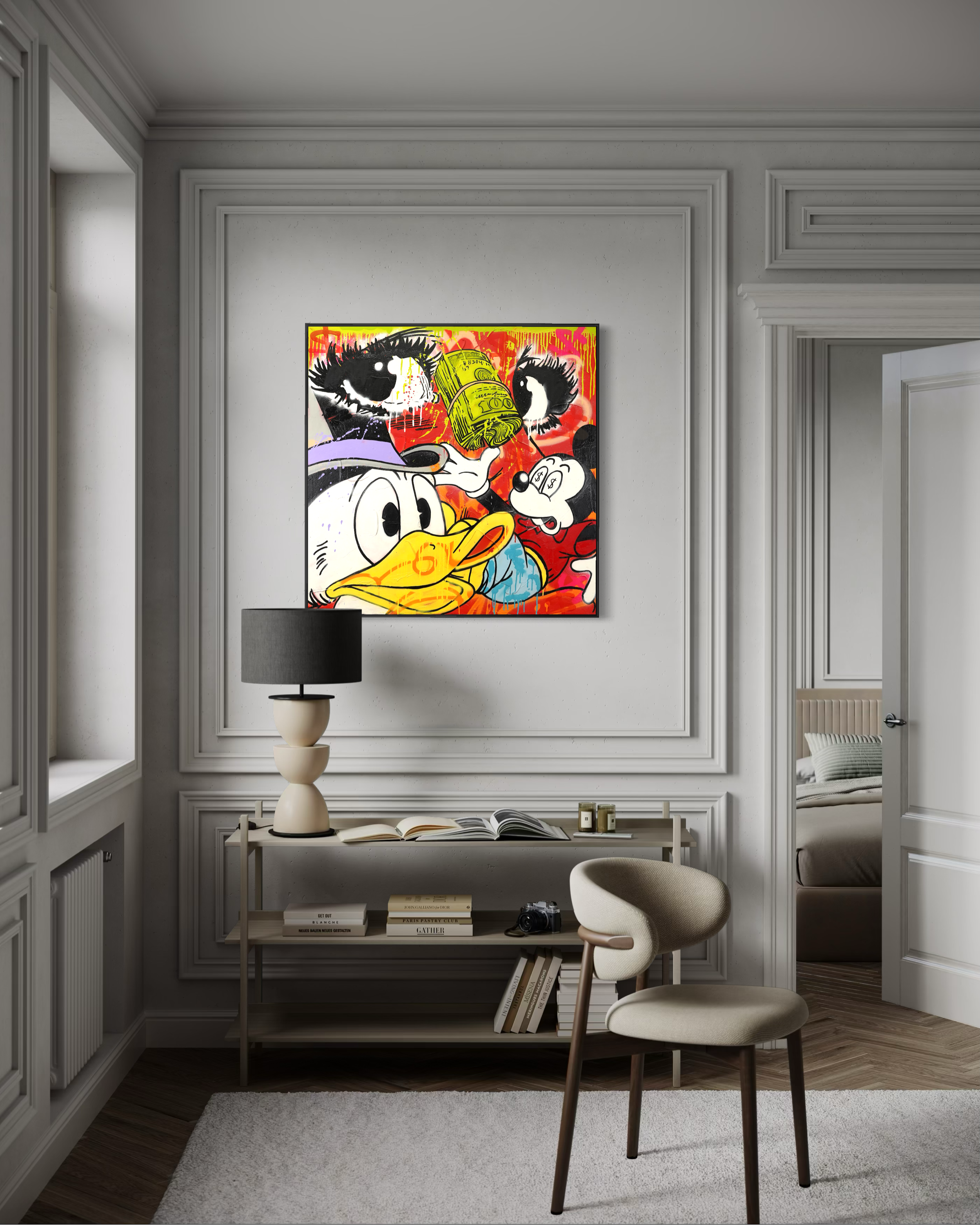 Pop Art Therapy Piece - "Road to Riches: Obsession in Color”